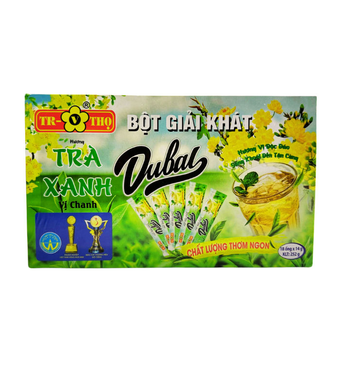 BỘT GIẢI KHÁT TRÀ XANH VỊ CHANH DUBAY 