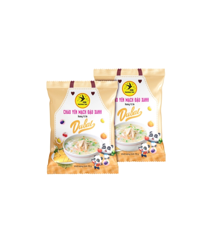 CHÁO YẾN MẠCH ĐẬU XANH HƯƠNG VỊ GÀ 