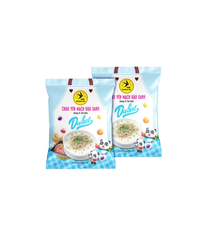 CHÁO YẾN MẠCH ĐẬU XANH HƯƠNG VỊ THỊT BẰM 